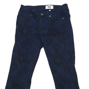 PAIGE Sz 27 Verdugo Ultra Skinny Jeans Floral